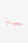 alexander wang delphine 65 slingback in crystal satin prism pink