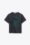 Alexander Wang black black burnout sheer jersey tee