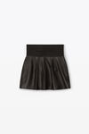 alexander wang safari short in plonge leather black