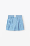 alexander wang classic boxer in light compact cotton blue/pink