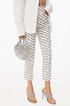 alexander wang fruit bag in crystal macrame white