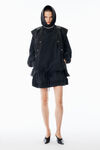 Alexander Wang washed black dropped waist hoodie dress