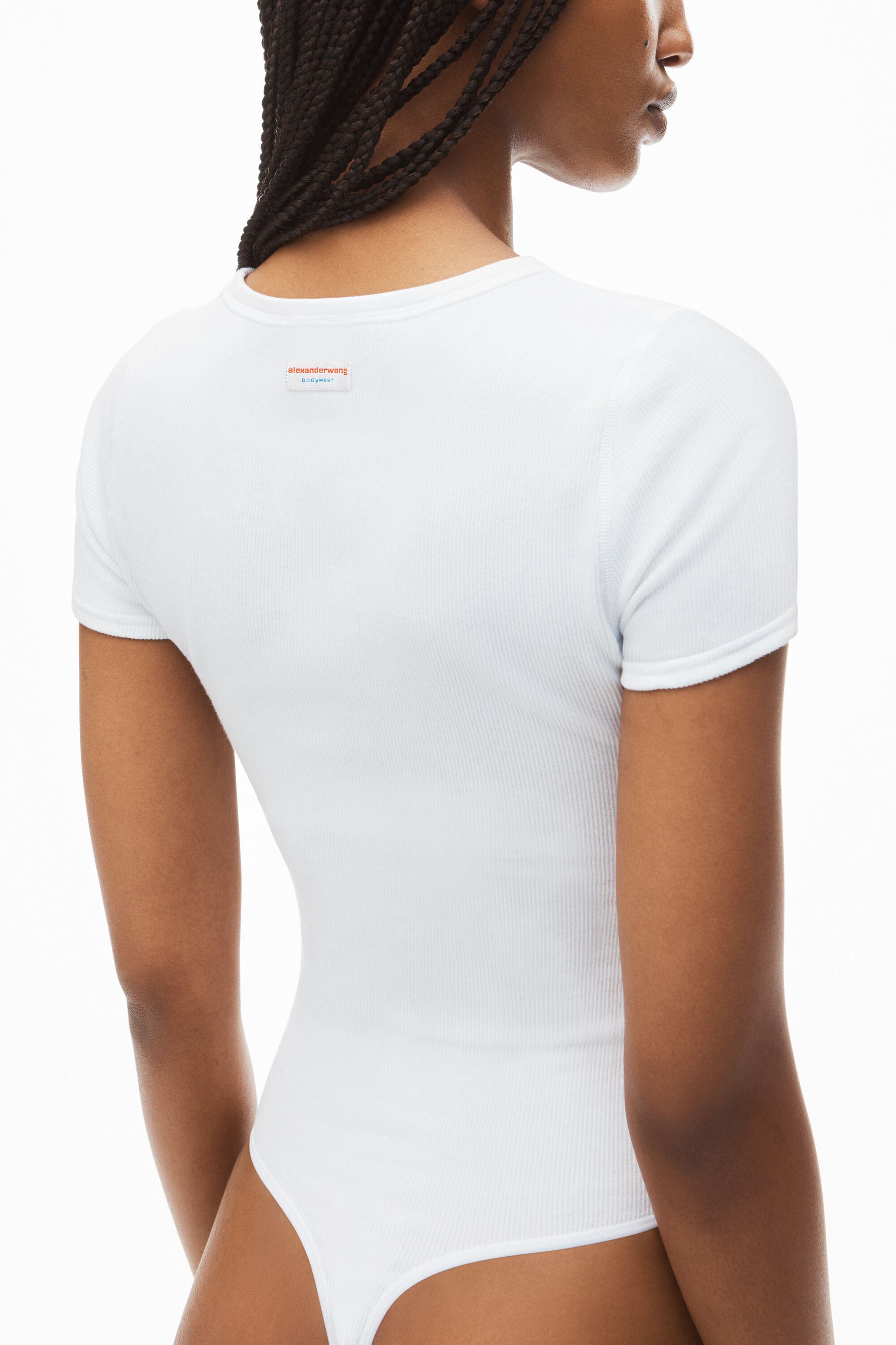 Popilush White Bodysuit Women Sleeveless Tummy Control