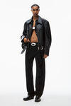 alexander wang jean avec logo ondulé ez washed black