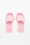 alexander wang taji platform slide sandal in lycra neon bubblegum