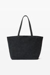 Alexander Wang grey aged cabas punch en denim de coton