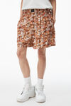 alexander wang coin boxer short in washed cupro copper