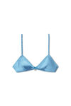 alexander wang scrunchie strap bra in silk charmeuse dark oxford blue