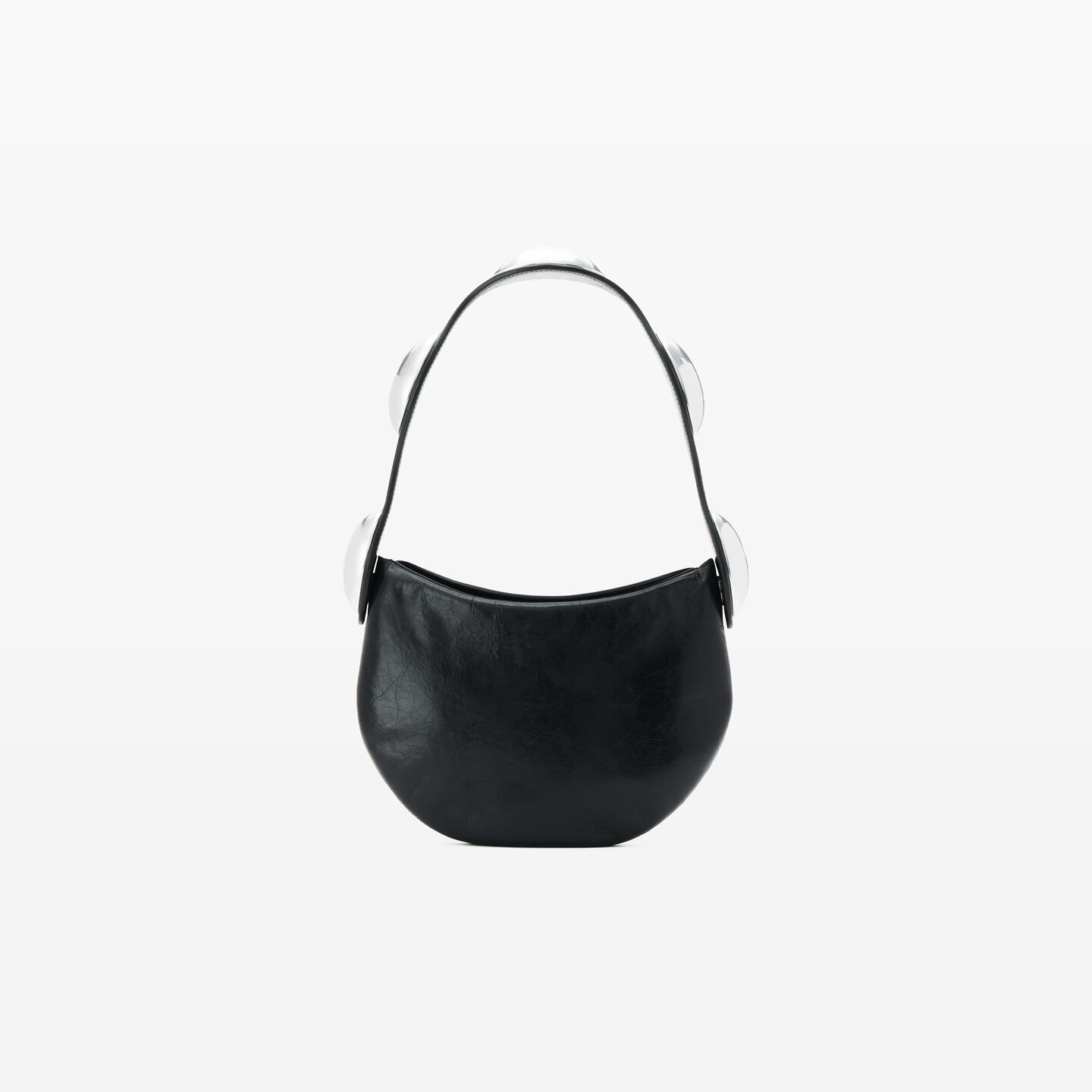 Alexander Wang Dome Crackle Patent Leather Multi Carry Bag In Black