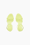 alexander wang dahlia 105 sandal in lycra soft glowstick