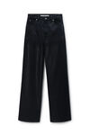 Alexander Wang faded black surge coated wide leg jean