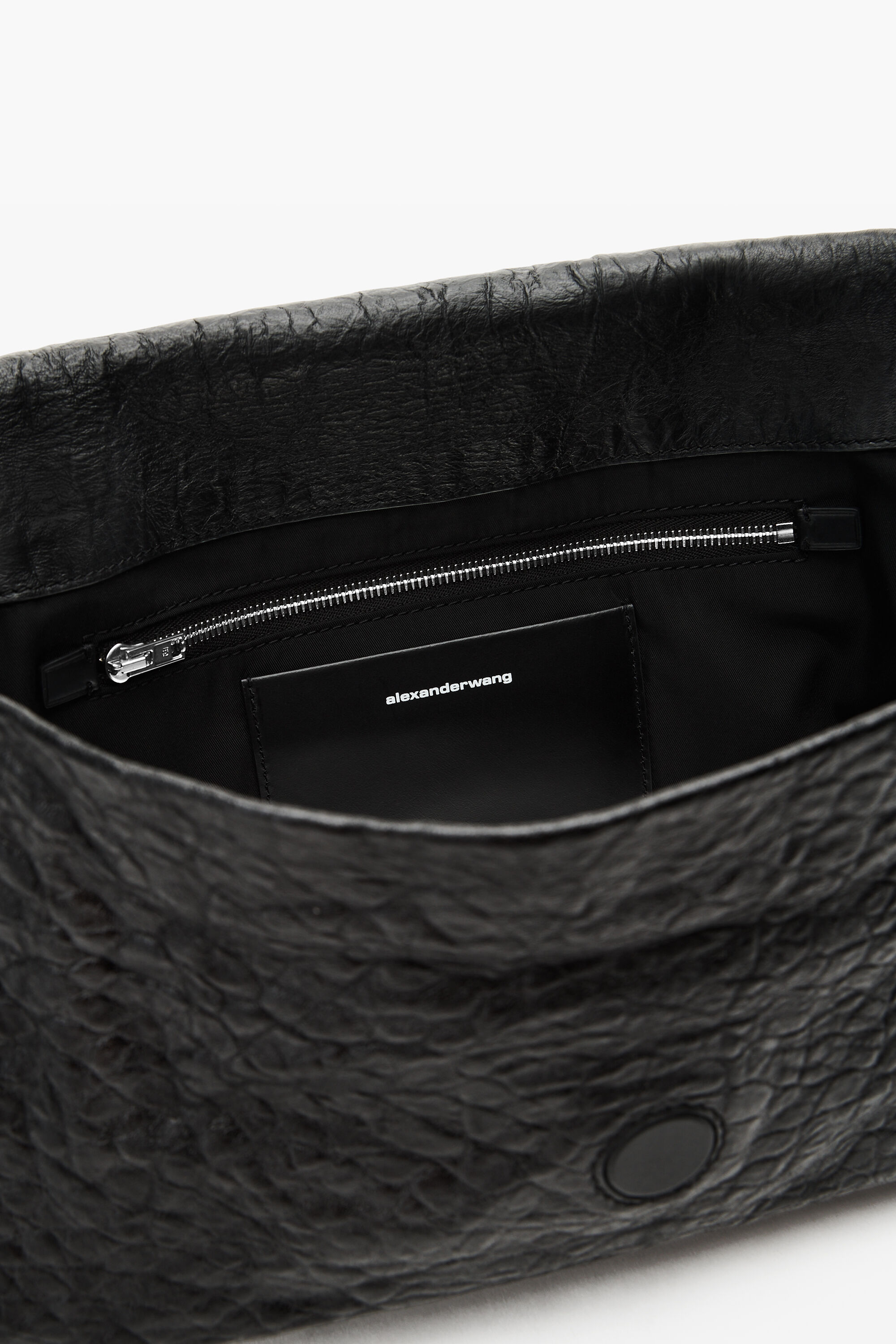 Ricco Medium Flap Bag in BLACK | alexanderwang®