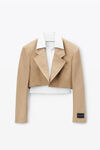 Alexander Wang chino blazer corto con davantino integrato