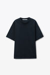 Alexander Wang black 黑色棉质徽标 t 恤