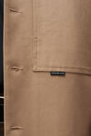 alexander wang camicia oversize in twill di cotone con taschino khaki