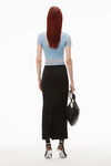 alexander wang 薄纱网眼短袖上衣 evening haze