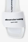 Alexander Wang white aw pool slide in nylon