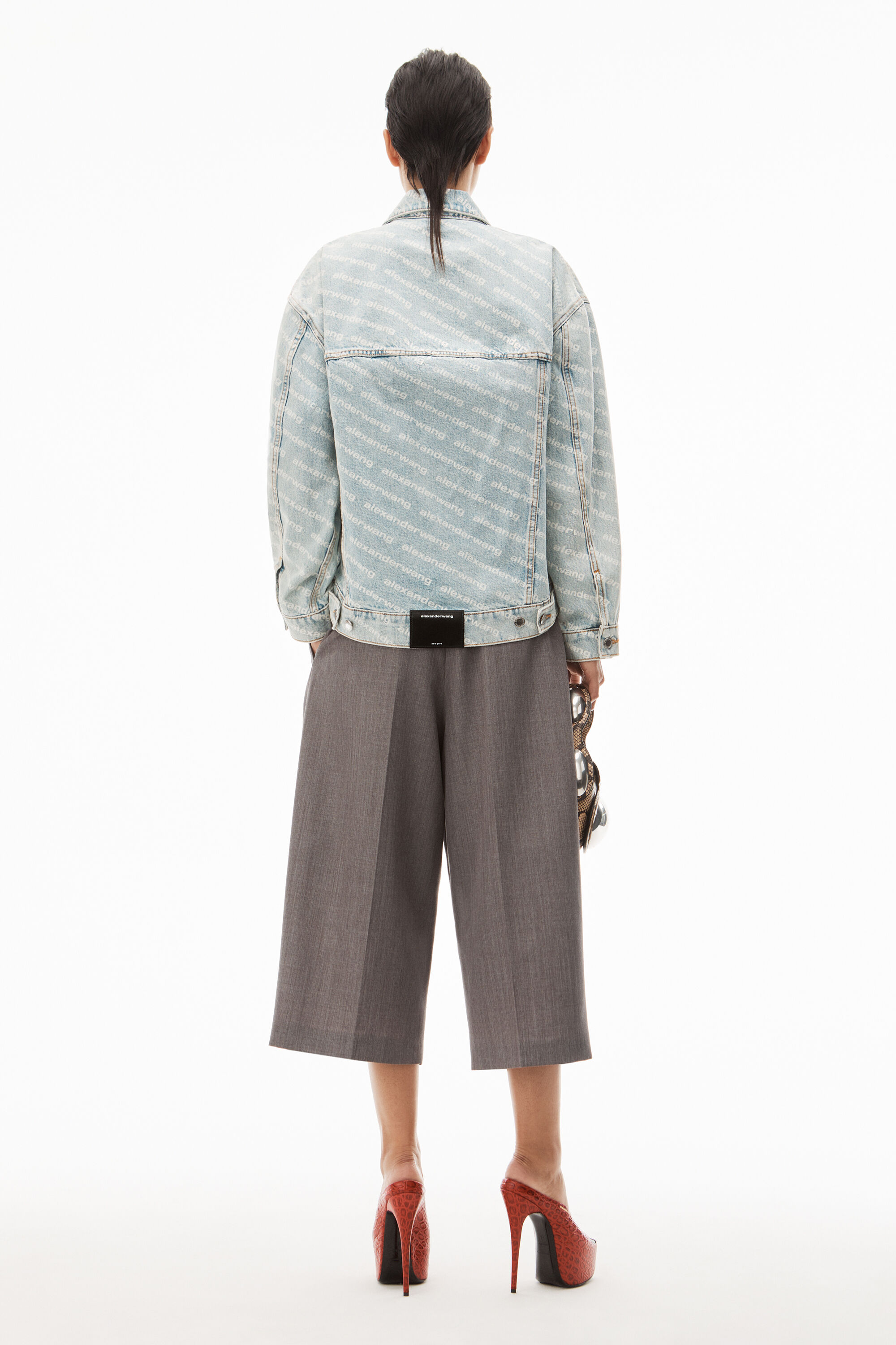 alexander wang jacket denim