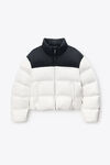 Alexander Wang white/black ブラック & ホワイト マットナイロン パファージャケット
