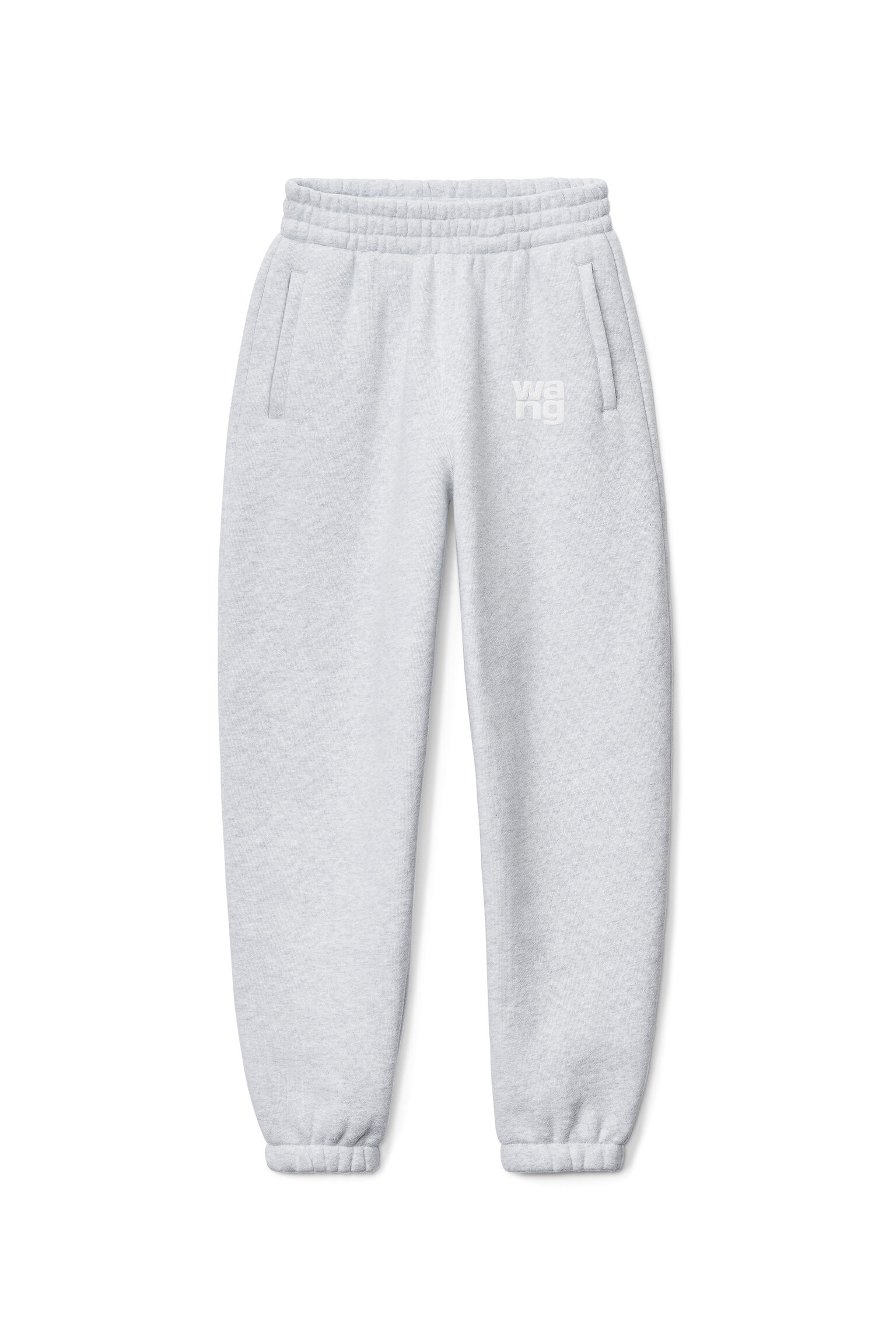 alexanderwang PUFF LOGO SWEATPANT IN STRUCTURED TERRY LIGHT