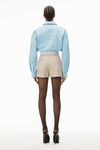 PLEATED SHORTS IN WOOL TAILORING