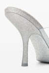 alexander wang nudie 105 闪光 pvc 凉鞋 silver