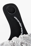 alexander wang jessie 黑色/透明水晶发圈 black