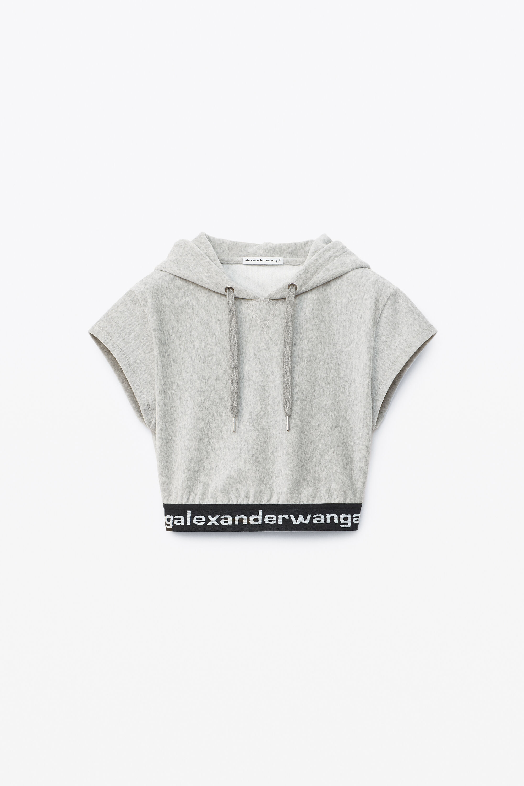 alexanderwang CAP SLEEVE HOODIE IN 