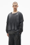 Alexander Wang fog crease wash unisex creased-print track pant