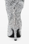 alexander wang viola 65 slouch boot in glitter silver