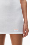 Alexander Wang white ウィメンズ リブコットン レーサータンクドレス