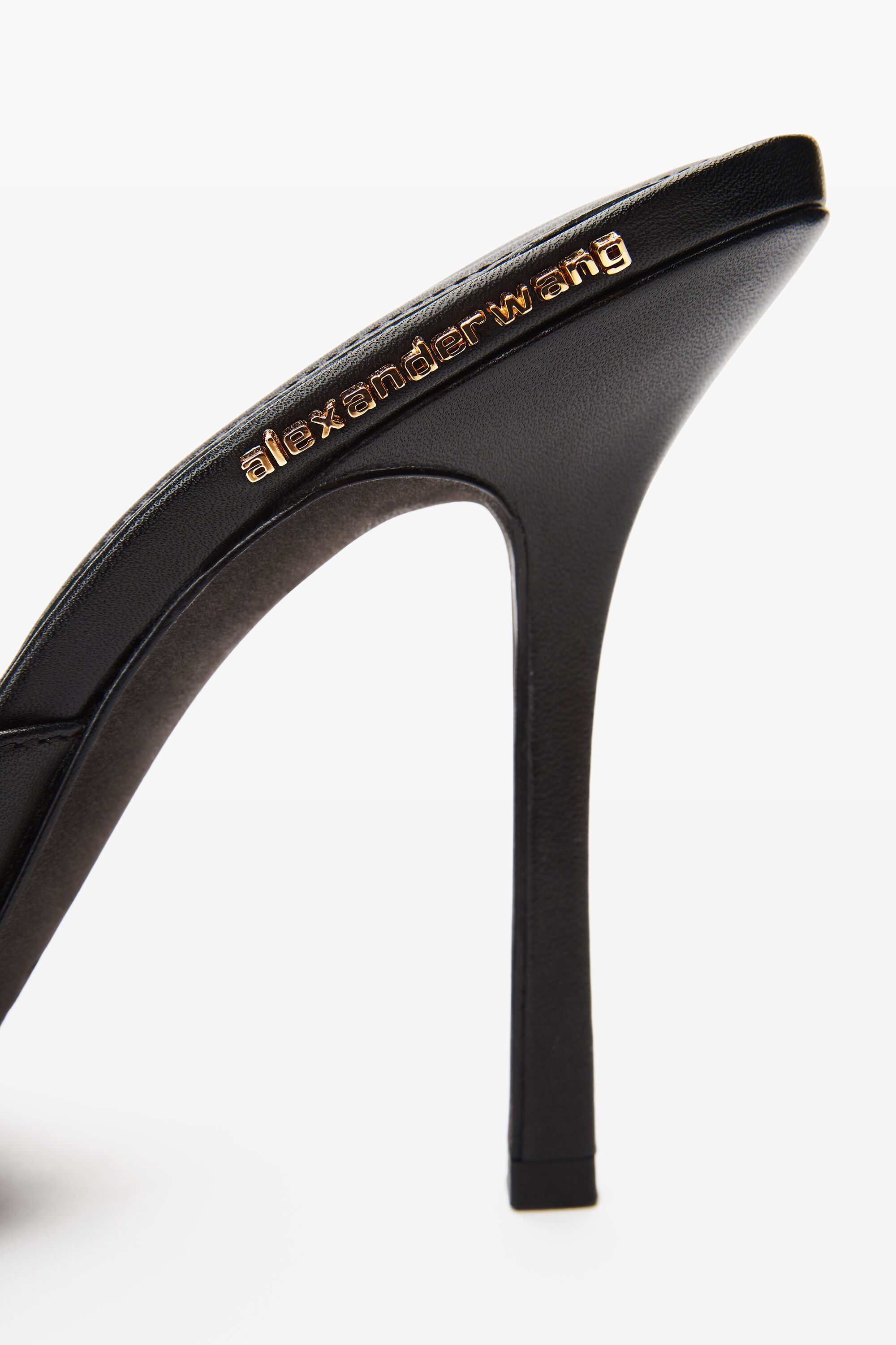 サンダル・ミュール Alexander Wang FW25 Black fabric mules (30321S033 001) julie 105mm nylon tubular sandal in BLACK | alexanderwang®