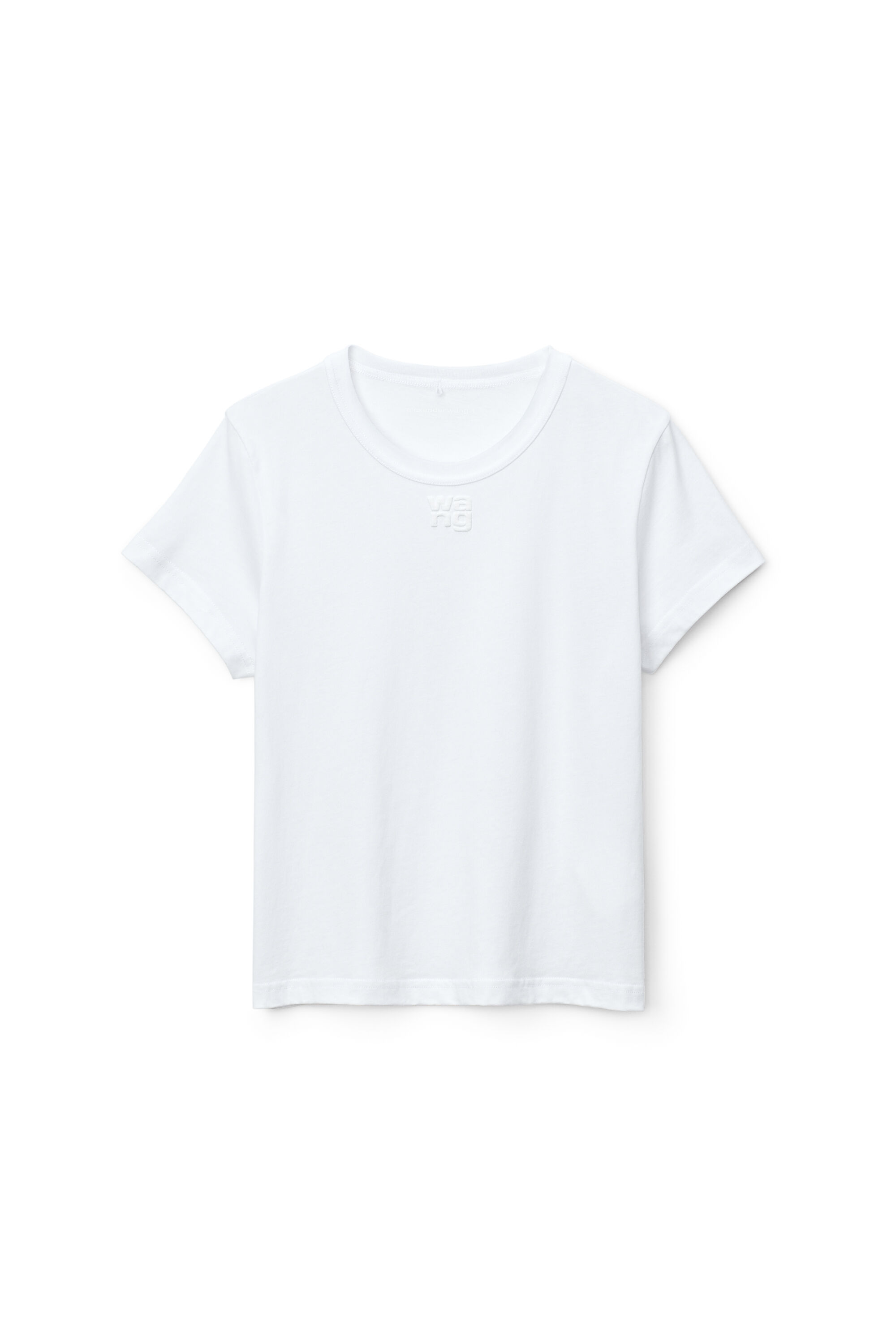 alexanderwang PUFF LOGO SHRUNKEN TEE IN 