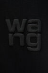 alexander wang 发泡徽标装饰棉质平纹针织 t 恤 black