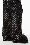 alexander wang hotfix pajama pant in silk charmeuse black
