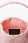 Alexander Wang ballerina pink ryan small bag in crystal hotfix