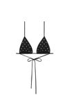 alexander wang hotfix string bikini top in contour swim black