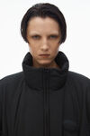 Alexander Wang black 圆顶徽标贴饰填充外套