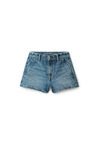 SHORTY HIGH-RISE SHORT IN DENIM 