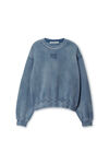 Blue Logo Puff Print Sweatshirt