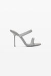 alexander wang julie 尼龙凉鞋 reflective grey