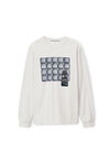 alexander wang long sleeve tune in tee gunsmoke