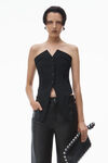Alexander Wang black deconstructed vest