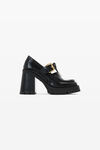 alexander wang carter 95 防水台皮革乐福鞋 black