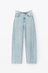 alexander wang ballonjeans aus denim mit separatem bund bleach