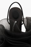 alexander wang pom 105 slingback in mesh/satin black