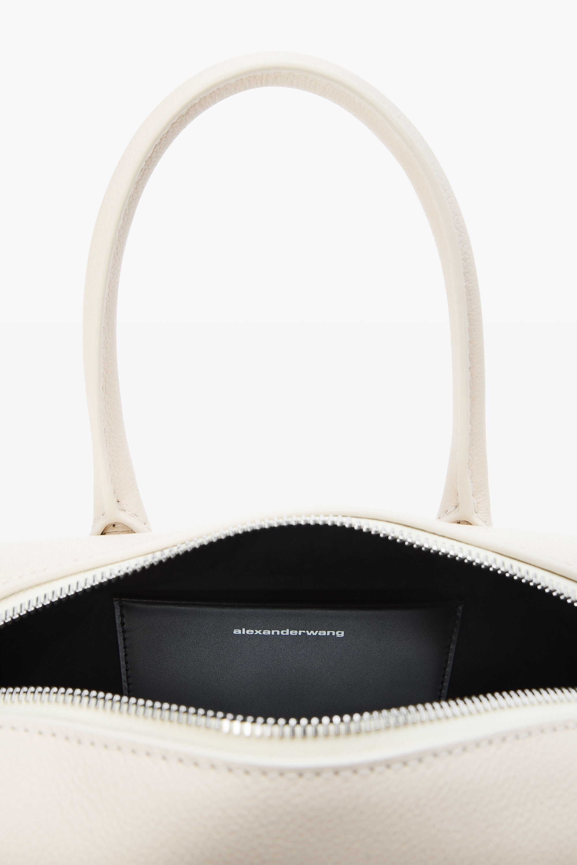Roux Top Handle Leather Small in VANILLA | alexanderwang®