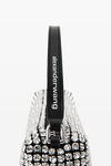 Alexander Wang white heiress flex bag in crystal mesh