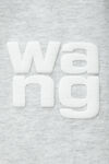 alexander wang コットンジャージー パフロゴ tシャツ light heather grey