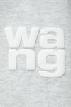 alexander wang 发泡徽标装饰棉质平纹针织 t 恤 light heather grey